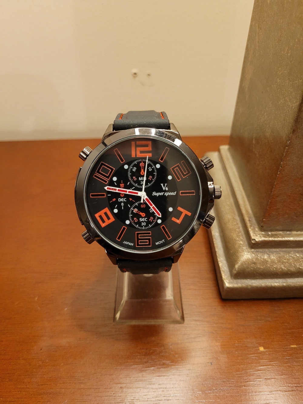 Brand New Red and Black V6 Super Speed Men’s Watch